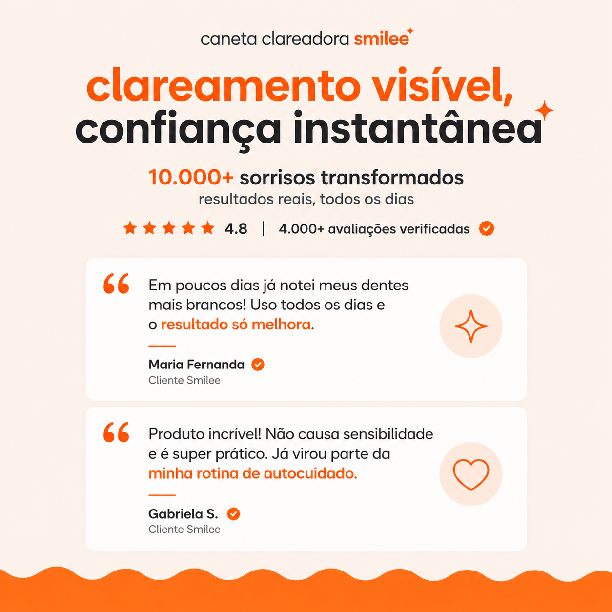 Caneta Clareadora Dental Smilee