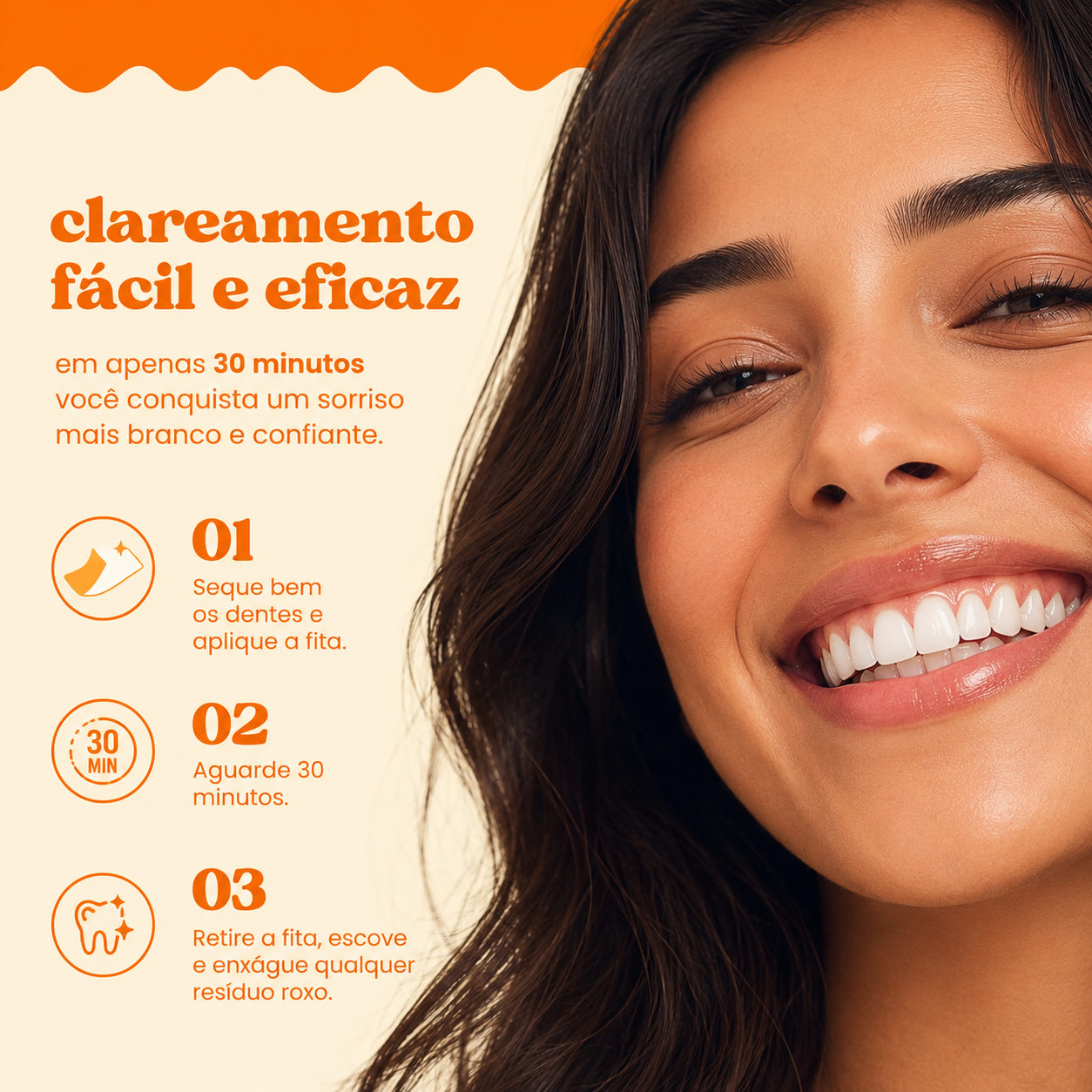 Fitas Clareadoras Roxas RX3 Smilee