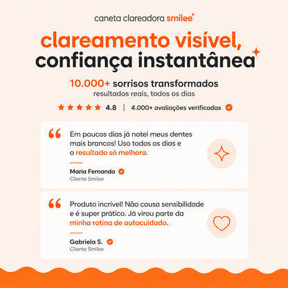 Caneta Clareadora Dental Smilee