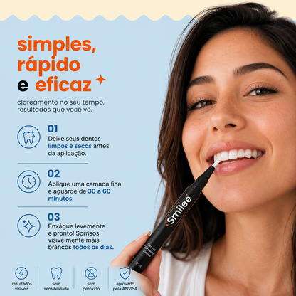 Caneta Clareadora Dental Smilee